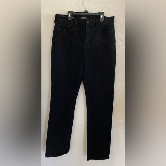 NYDJ Marilyn Straight LiftXTuck Technology Women's Jeans, Black,Size 14 - Picture 1 of 6